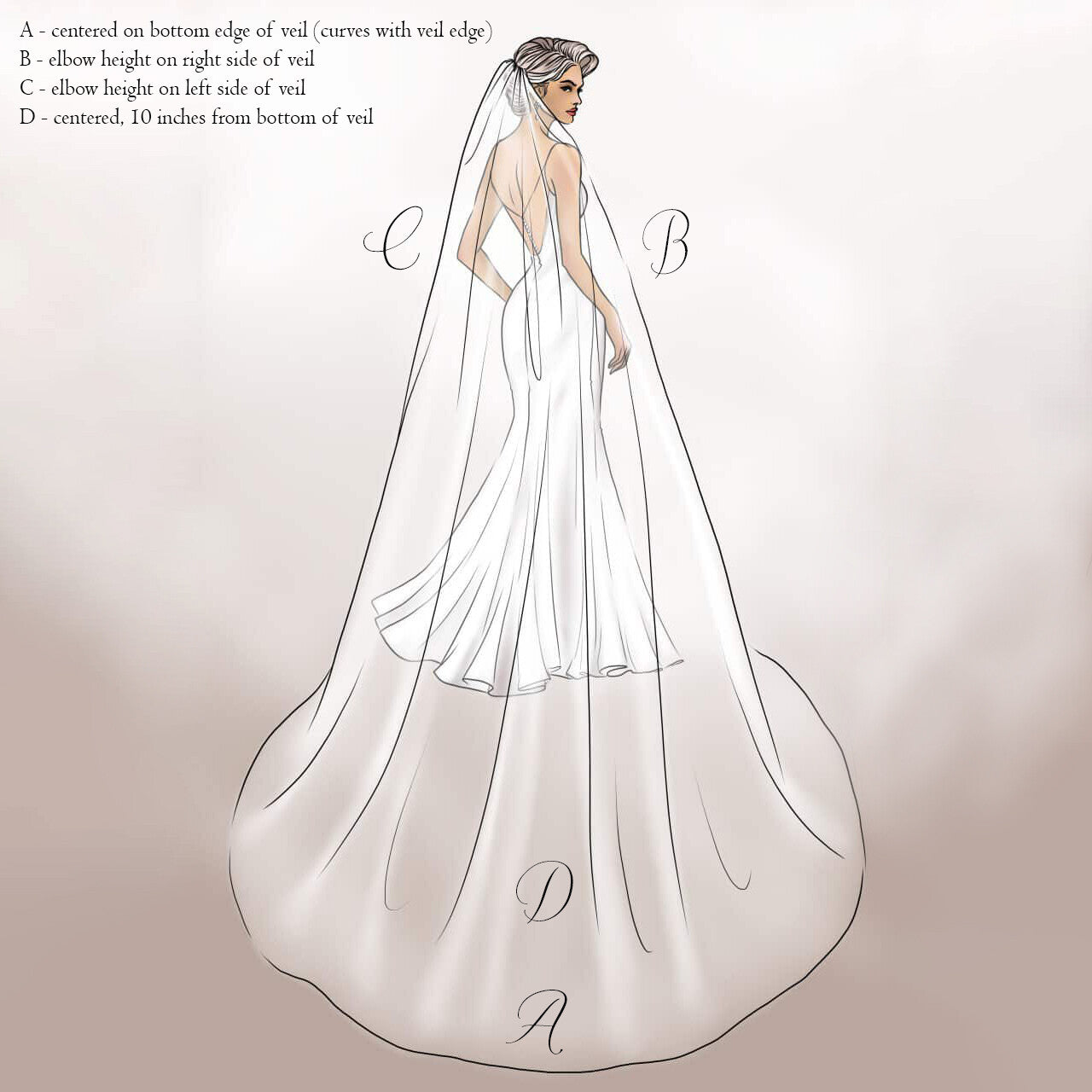 V021 Pleated Veil