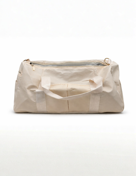 Beige Duffel Bags
