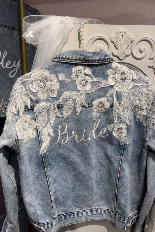 Floral Lace Denim Jacket