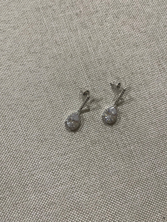 Silver teardrop earrings