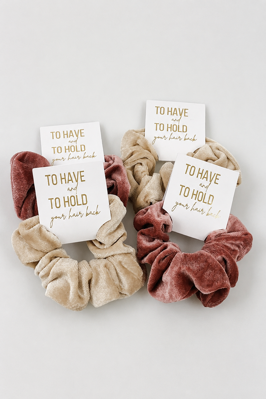 Pack of 4 Scrunchies in Assorted Colors