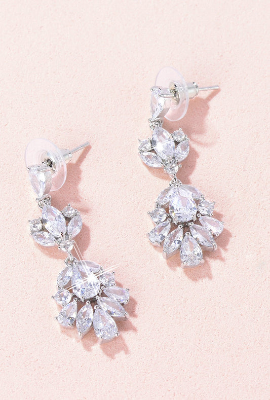 Lucy CZ Drop Earrings E023