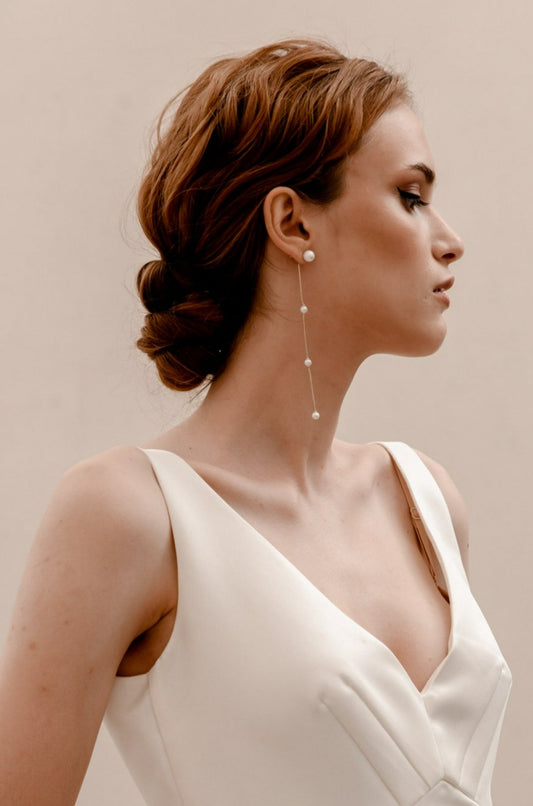 Pearl Drop Earrings - E062