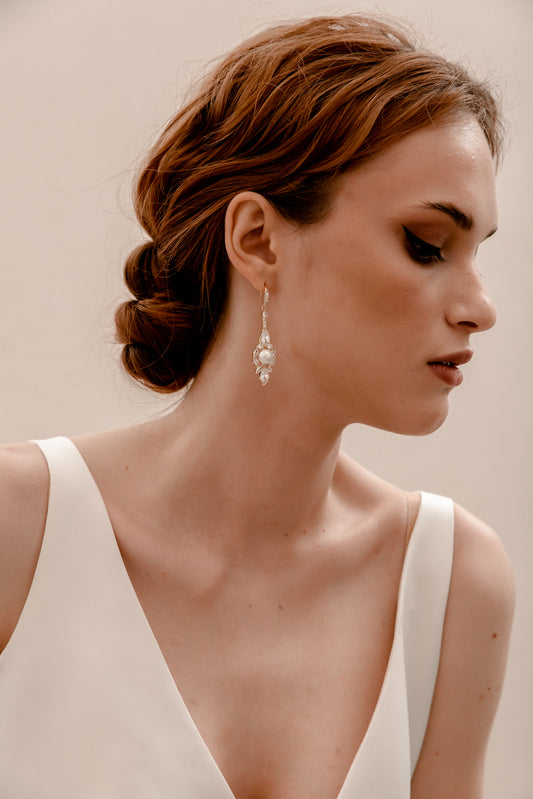 Vintage Pearl Earrings - E063