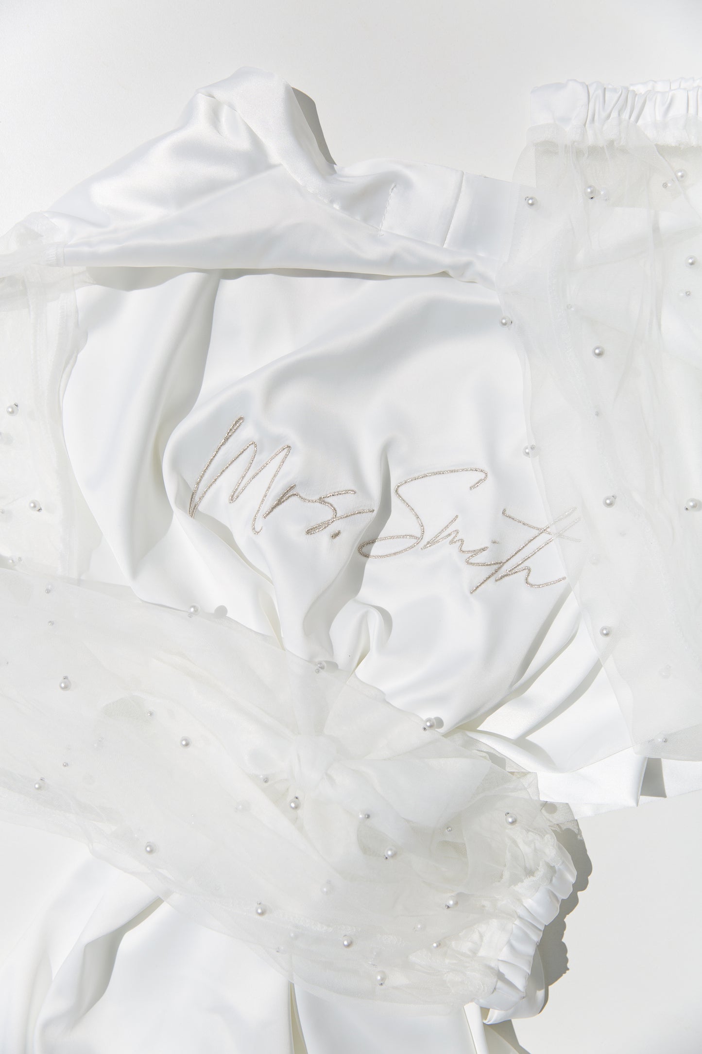 Feather Sleeve Bridal Robe