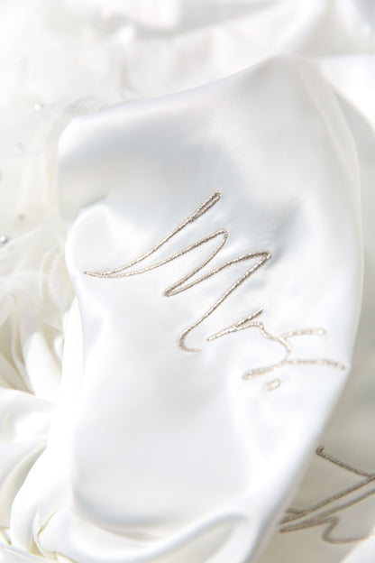 Feather Sleeve Bridal Robe