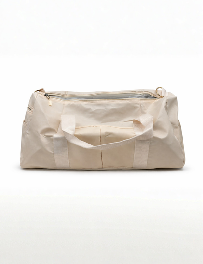 Beige Duffel Bags