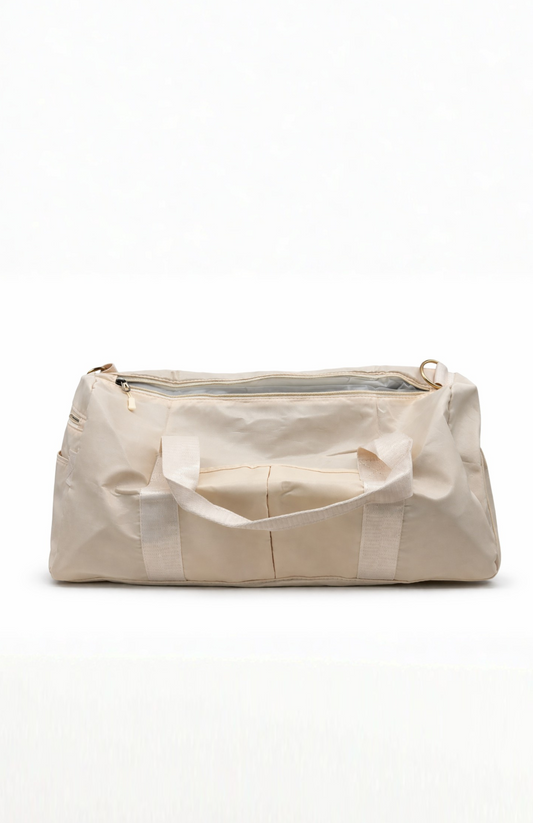 Beige Duffel Bags
