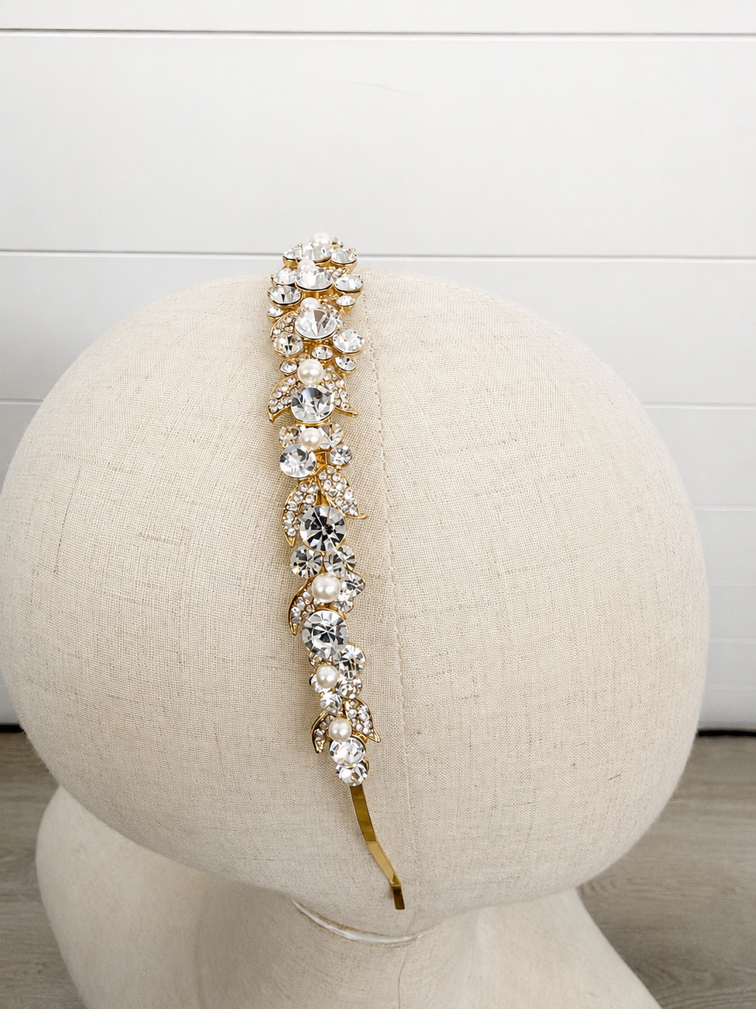 Gold Crystal Bridal Headpiece