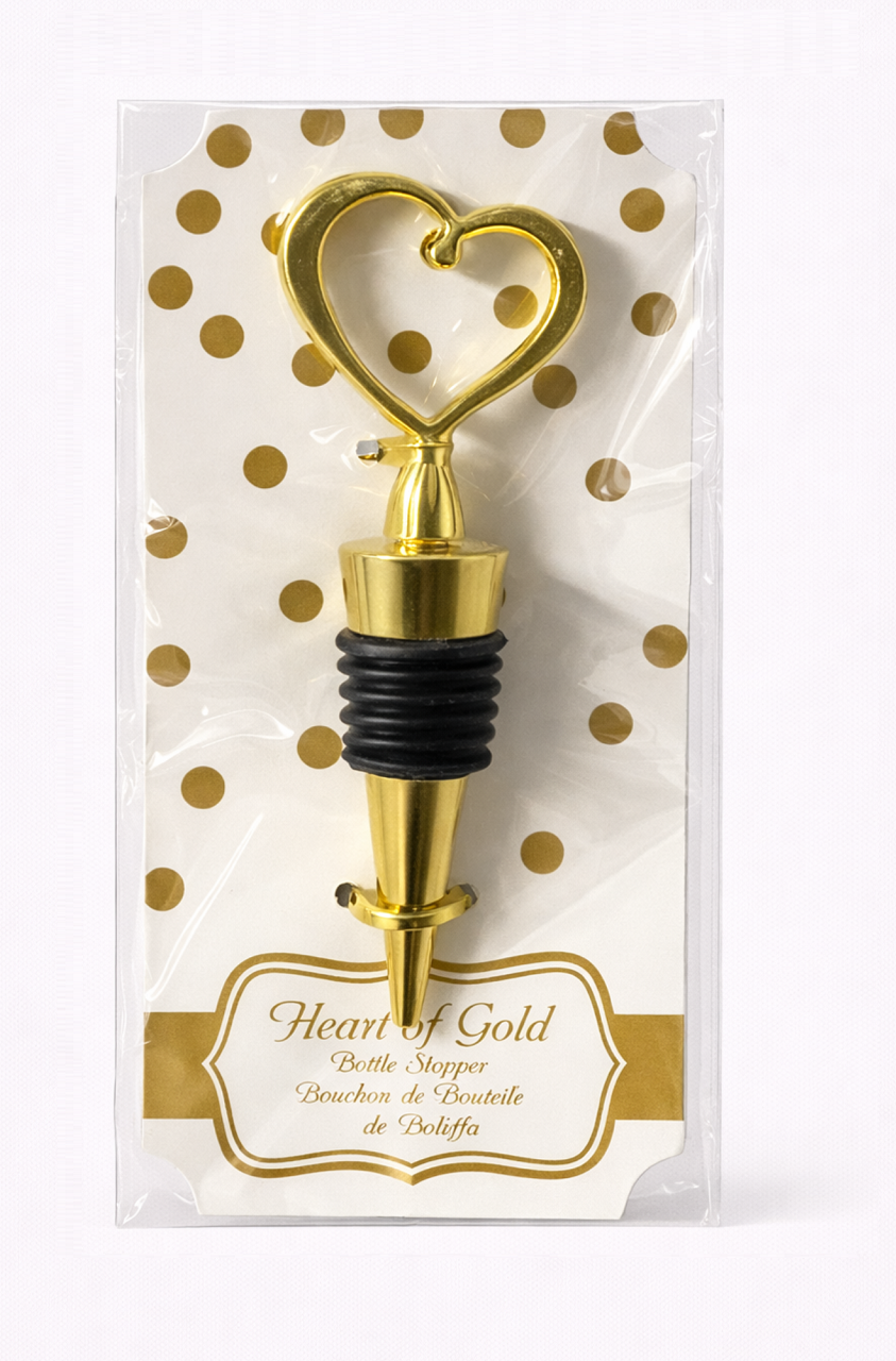 Heart-Shaped Wine Stoppers