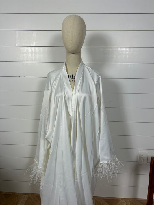Feather Sleeve Robe