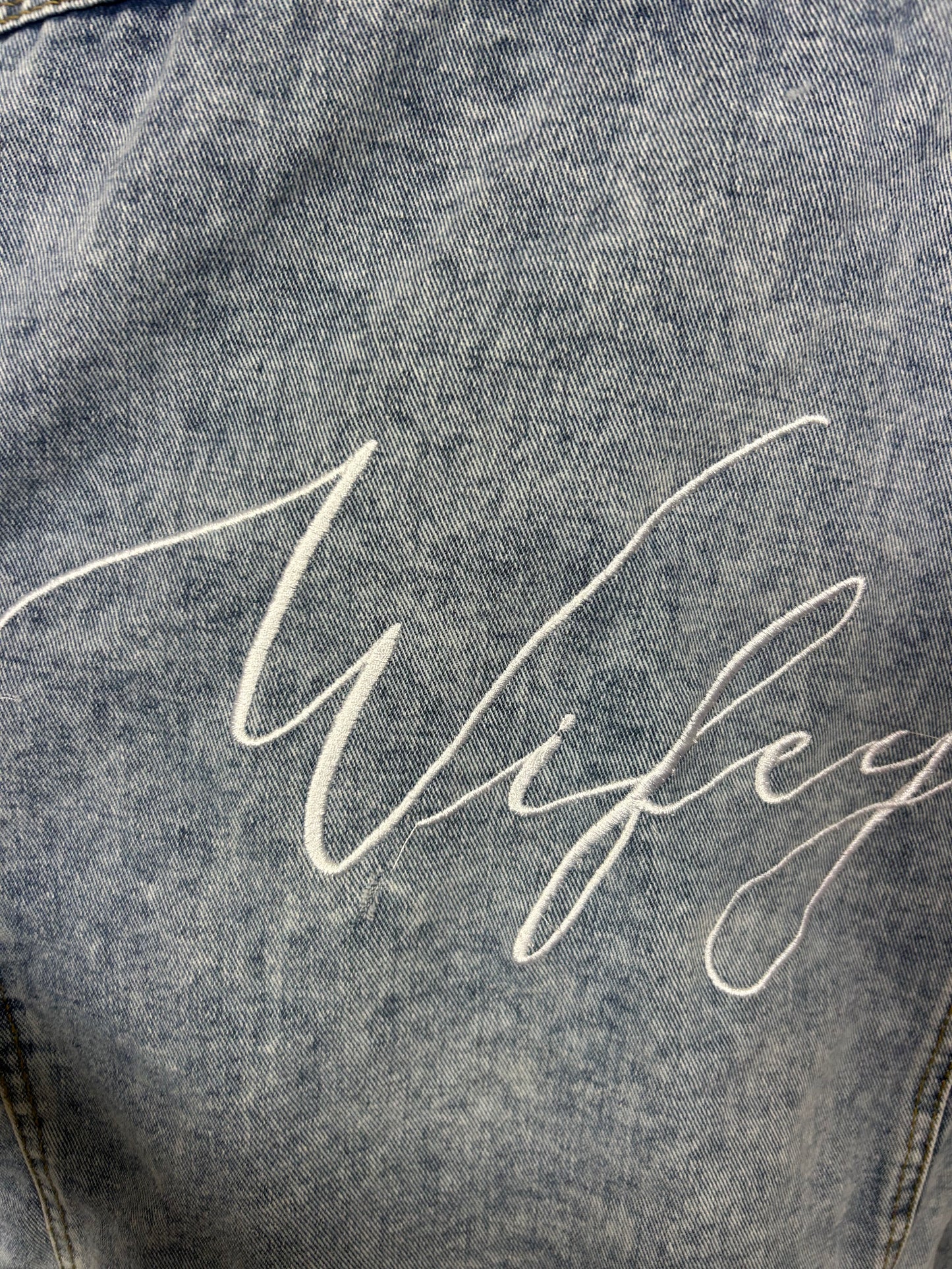 Pearl and Rhinestone Jacket Classic Blue