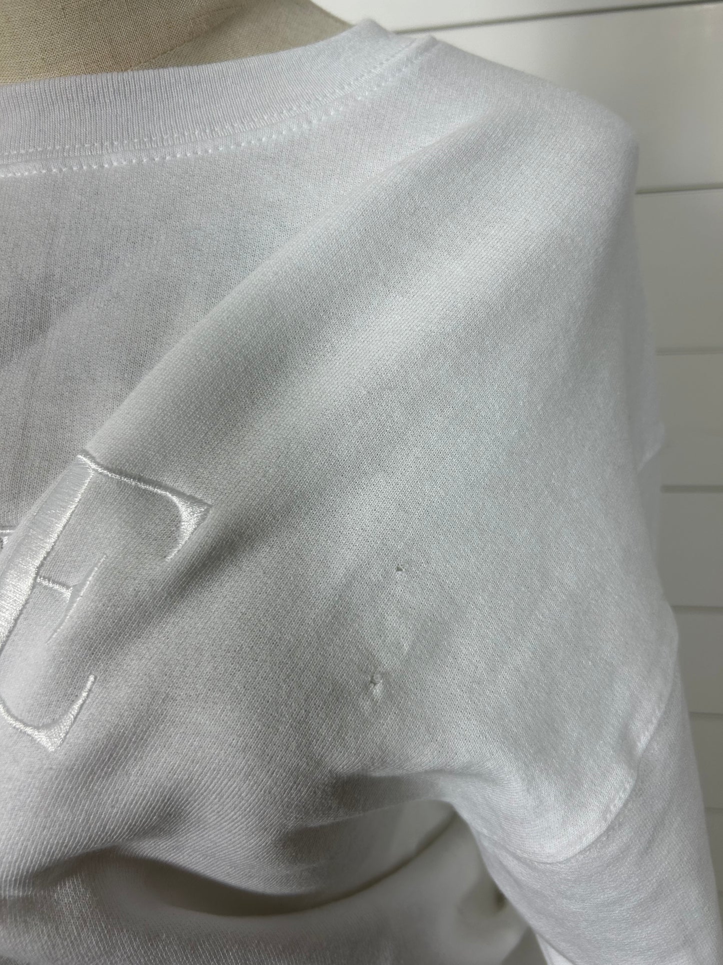 BRIDE Embroidered Sweatshirt White