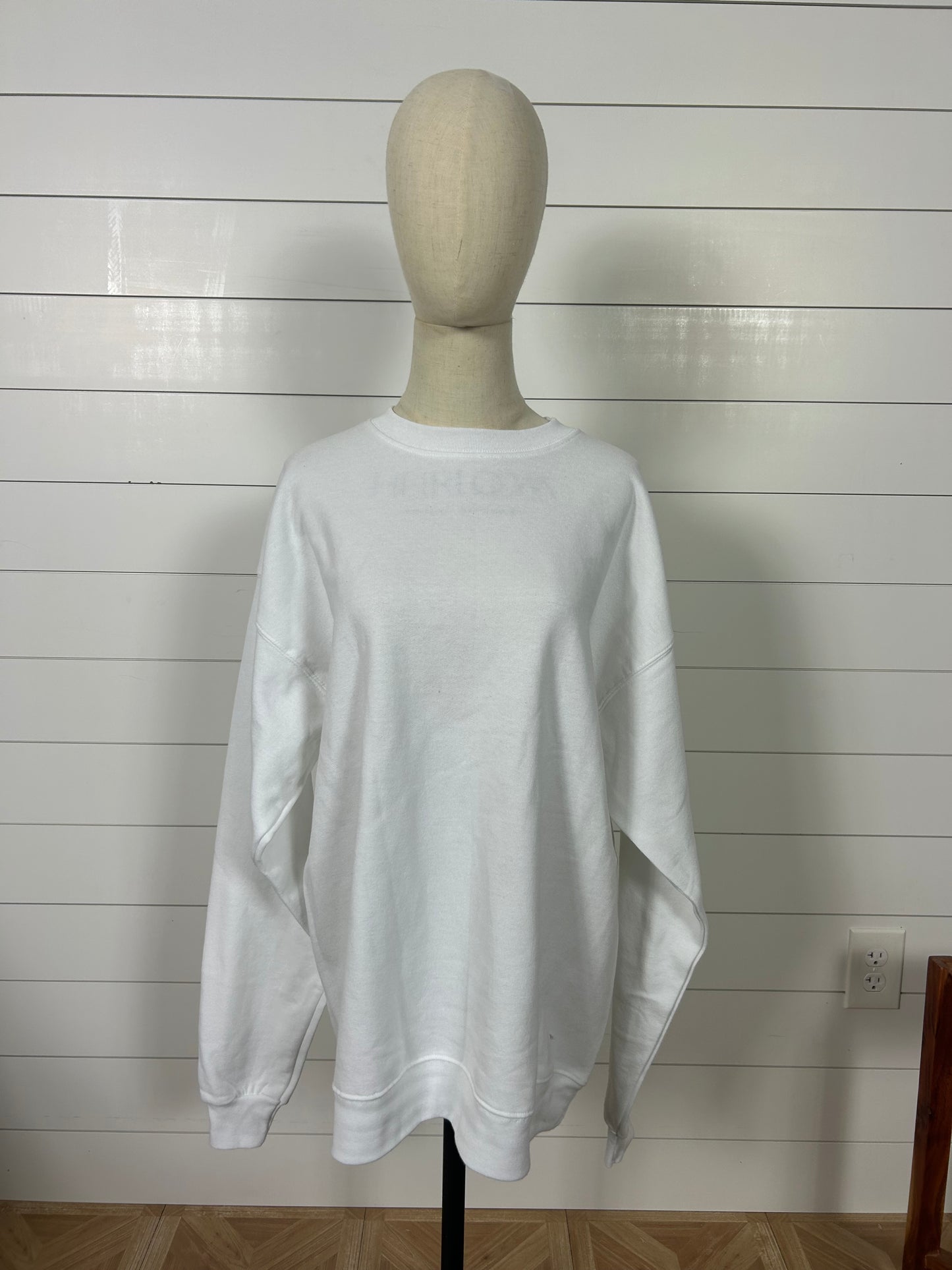 Plain White Sweatshirt