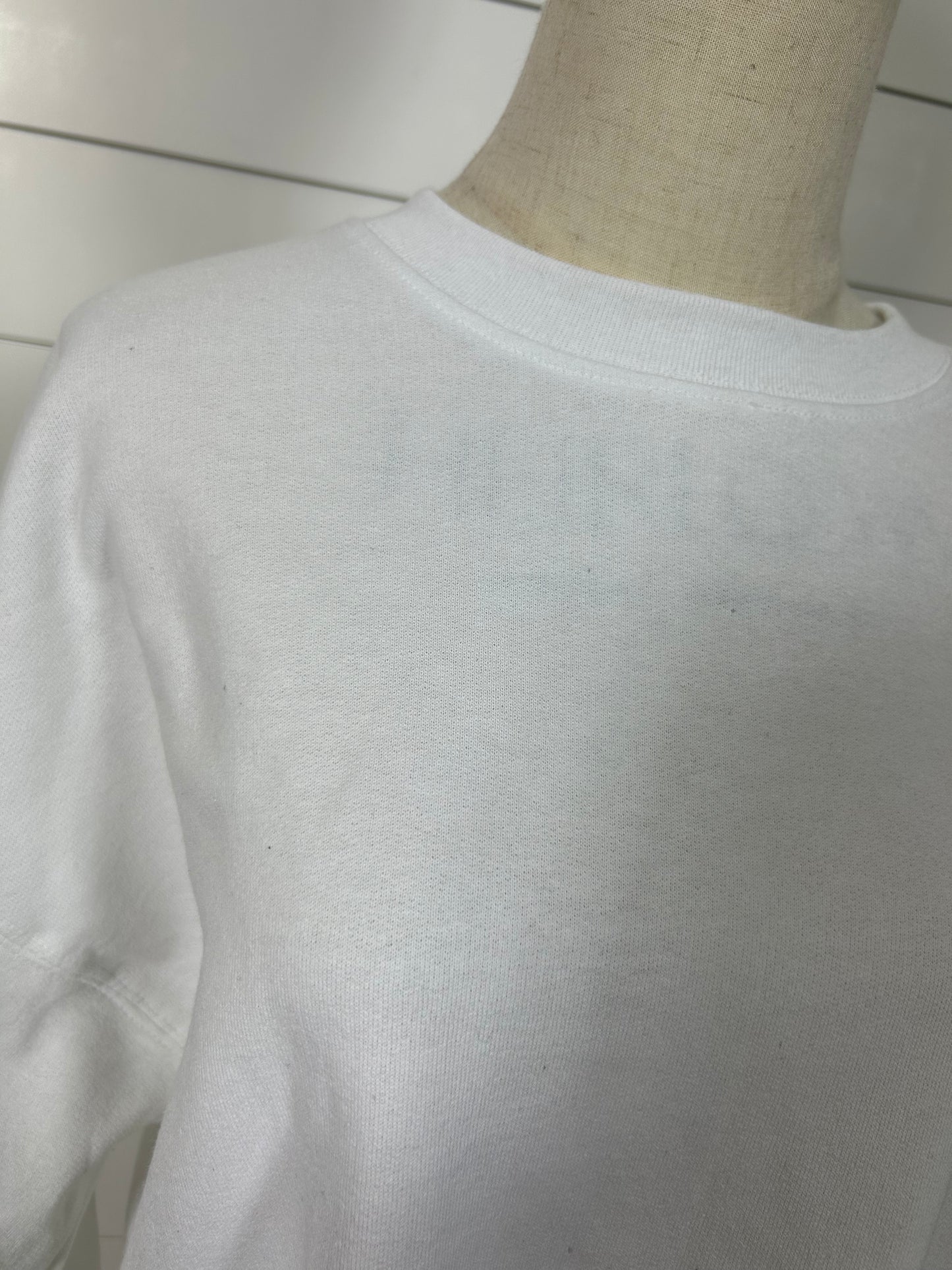 Plain White Sweatshirt