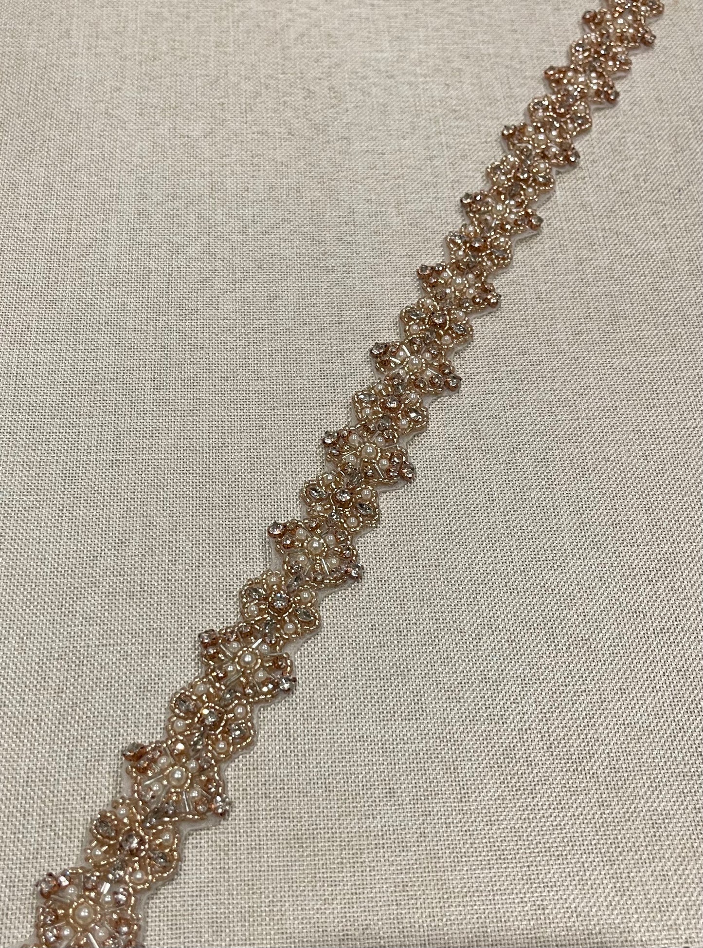 Rose gold belt, Satin ties