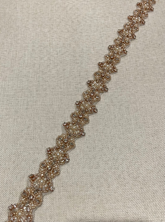 Rose gold belt, Satin ties