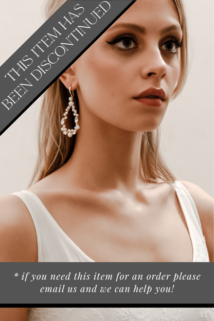 Ella Wired Pearl Earrings - E075 (DISCONTINUED)