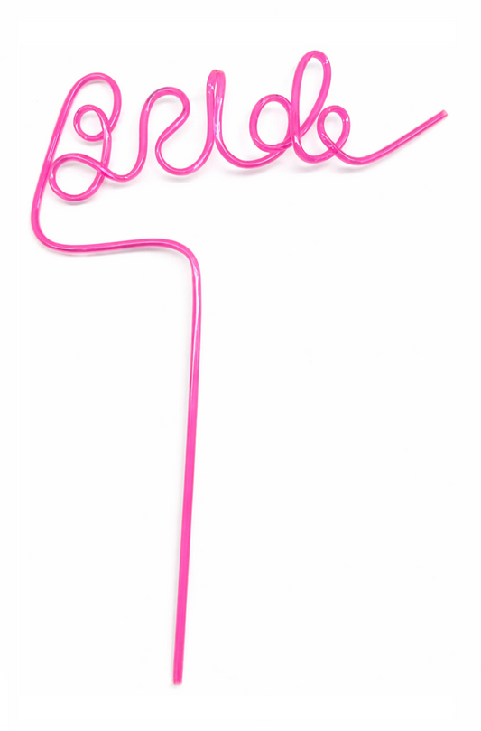 Pack of 10 Bride Straws