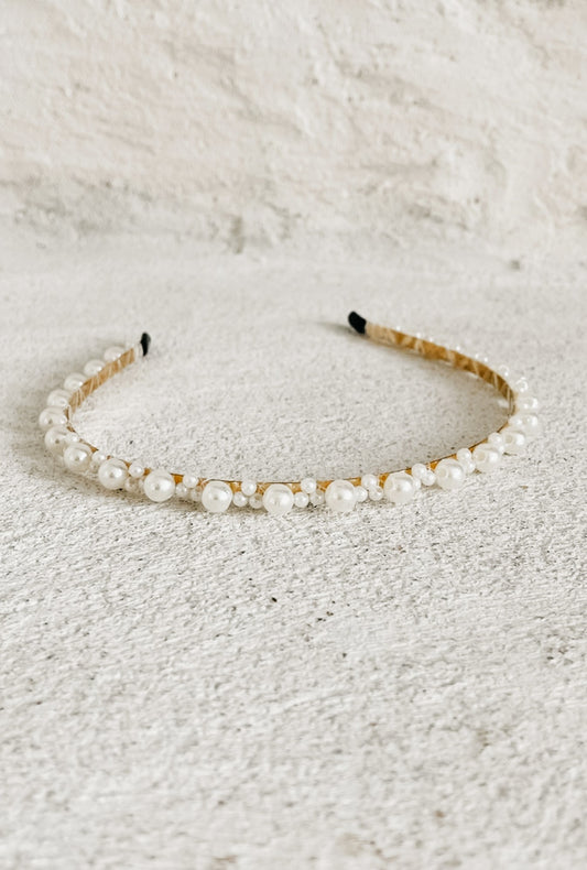 Polly Dainty Pearl Headband - HB008