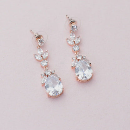 Adele CZ Drop Earrings E014