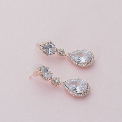 Louise CZ Drop Earrings E018