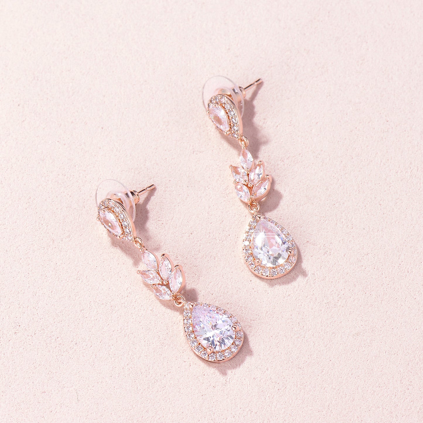 Scarlett CZ Drop Earrings E015