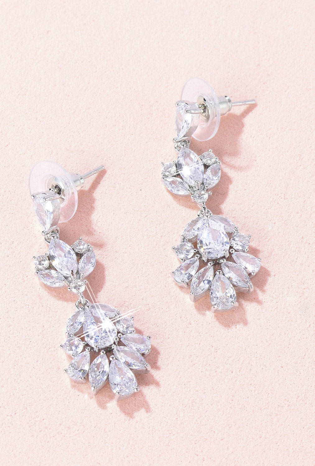 Lucy CZ Drop Earrings E023