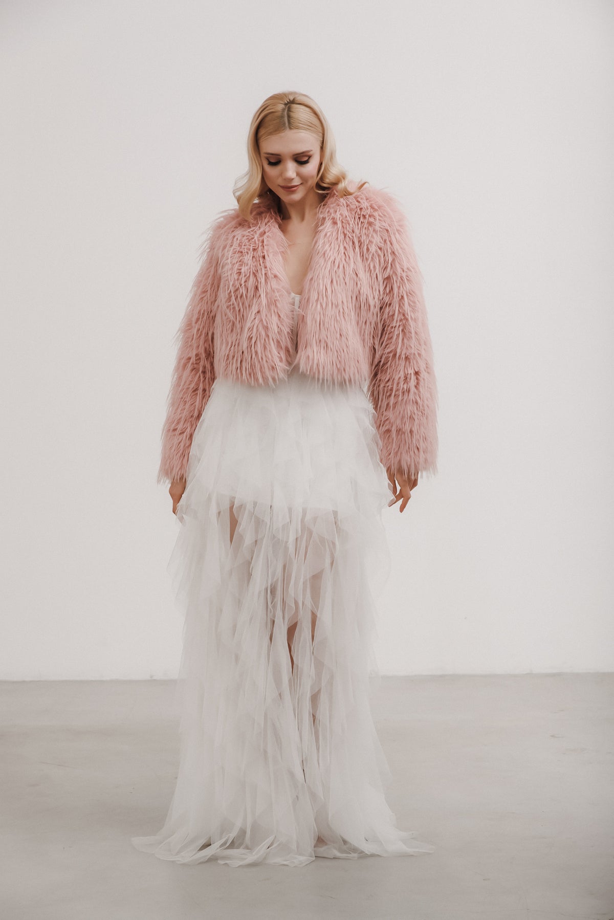 Aspen Pink Faux Fur Jacket