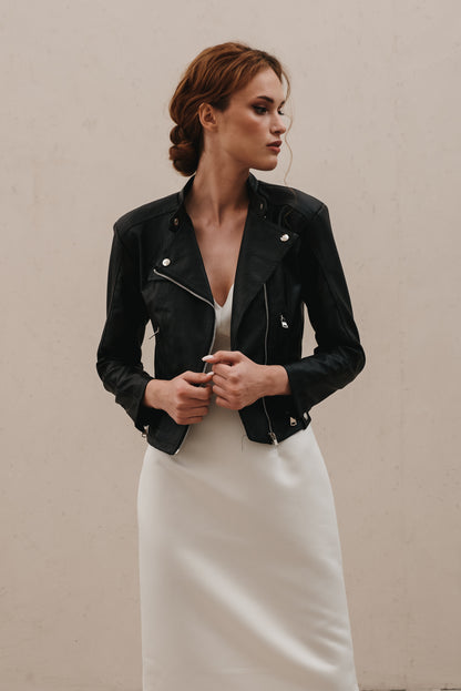 Til Death Botanical Leather Jacket