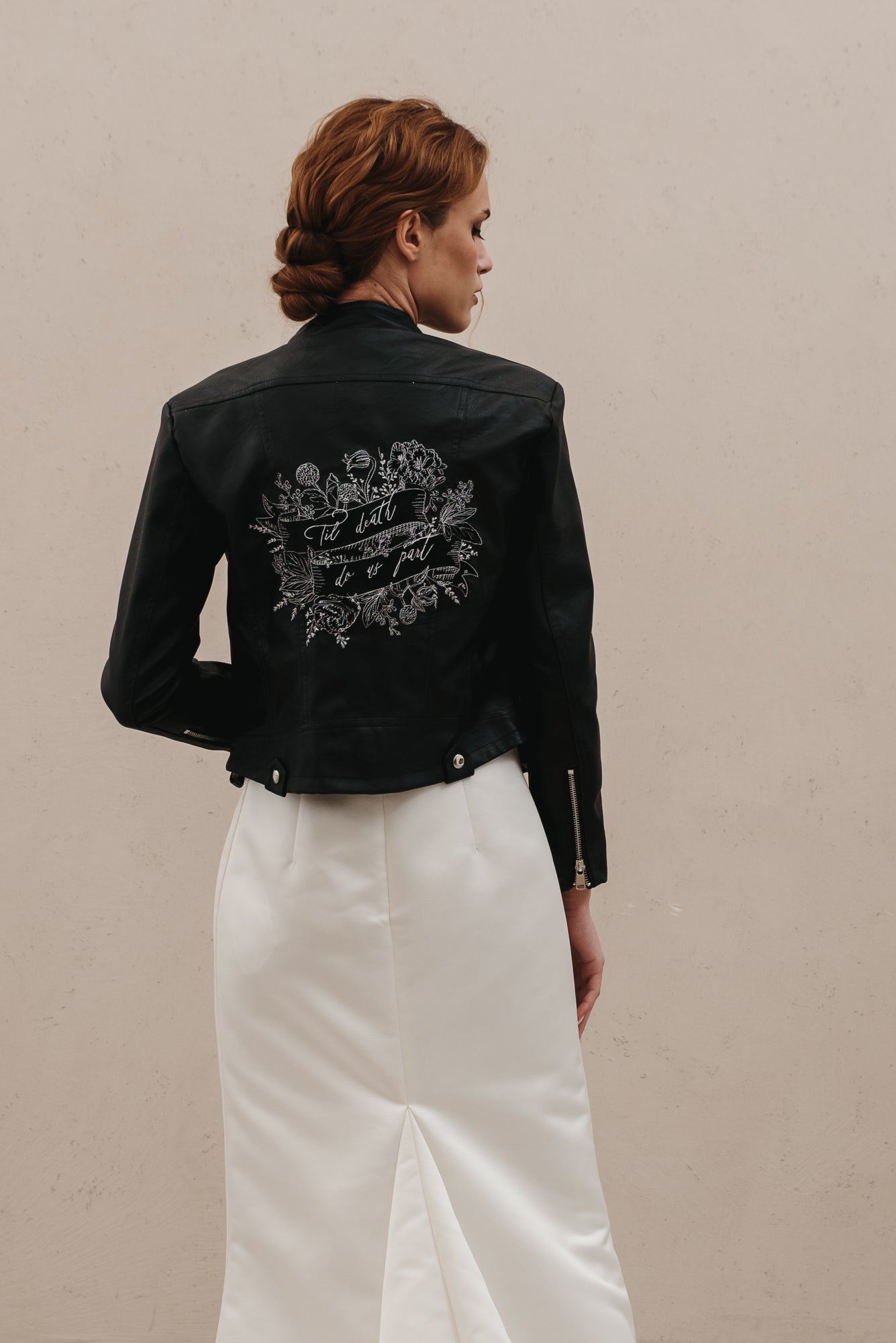 Til Death Botanical Leather Jacket