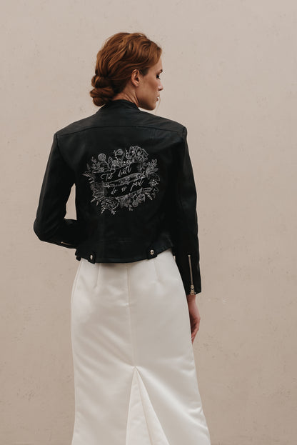 Til Death Botanical Leather Jacket