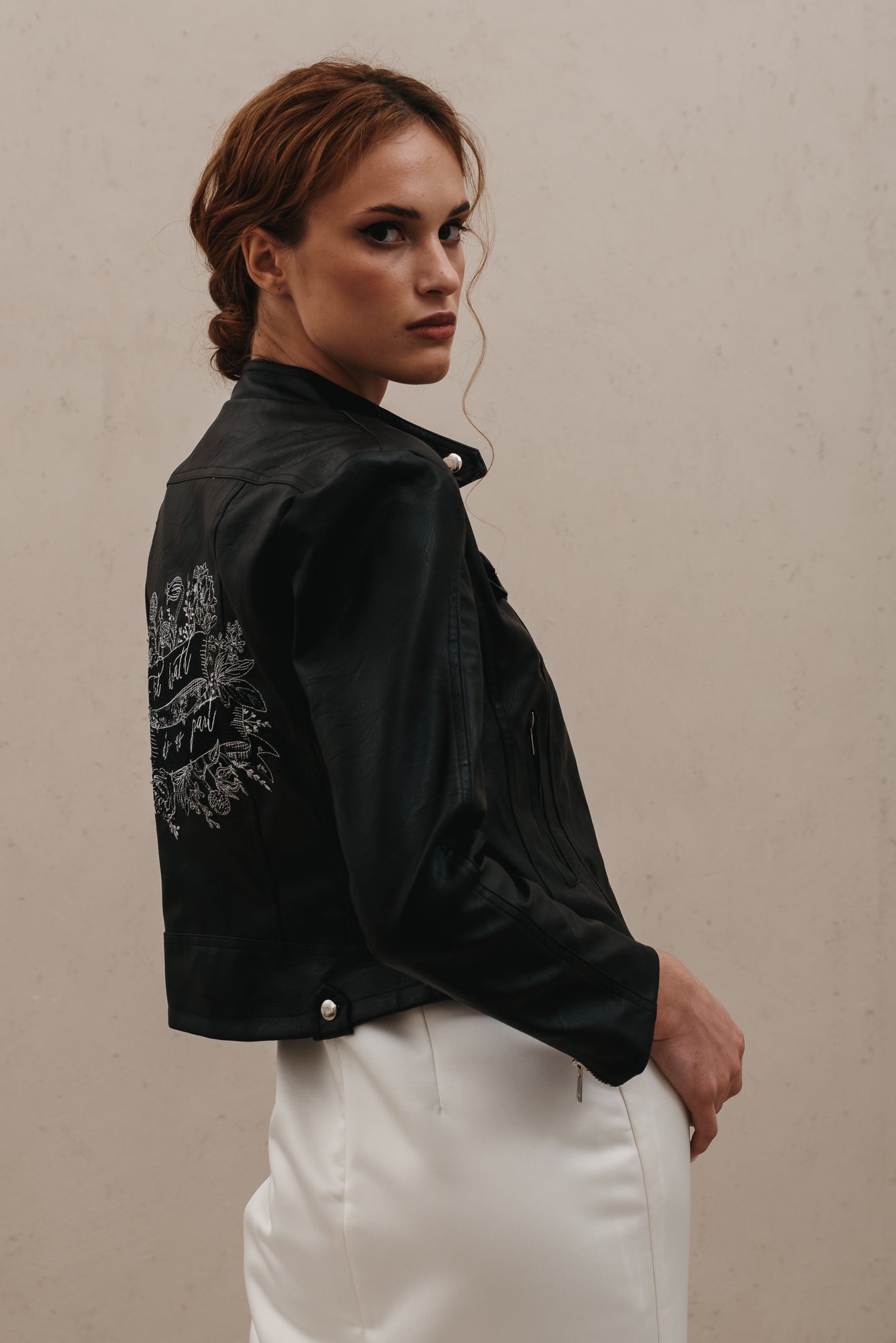 Til Death Botanical Leather Jacket