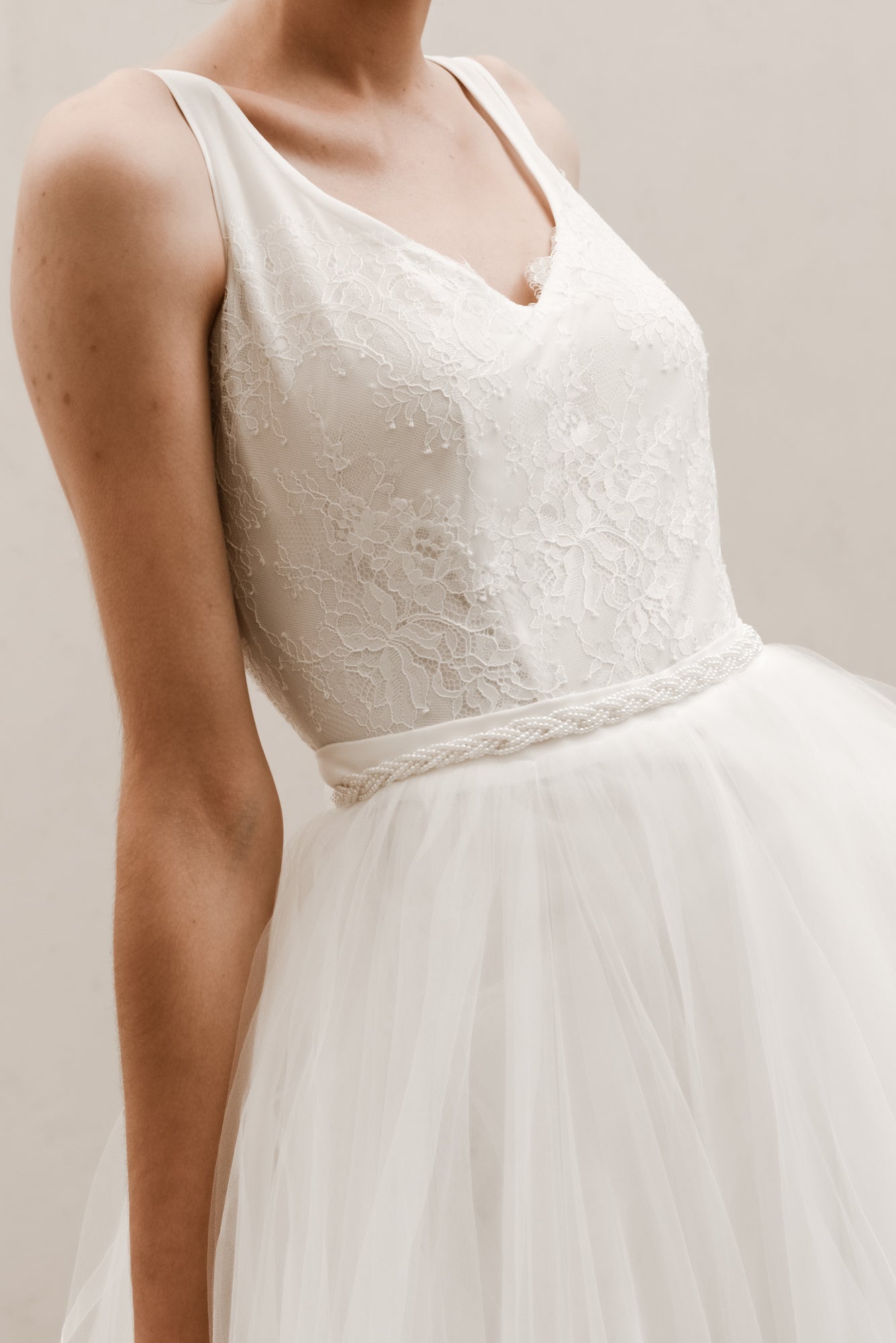 Calliope Braided Pearl Belt B169