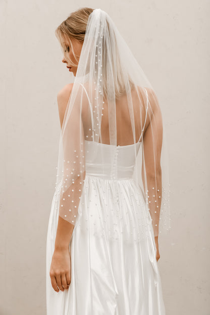 Pearl Border Veil V002