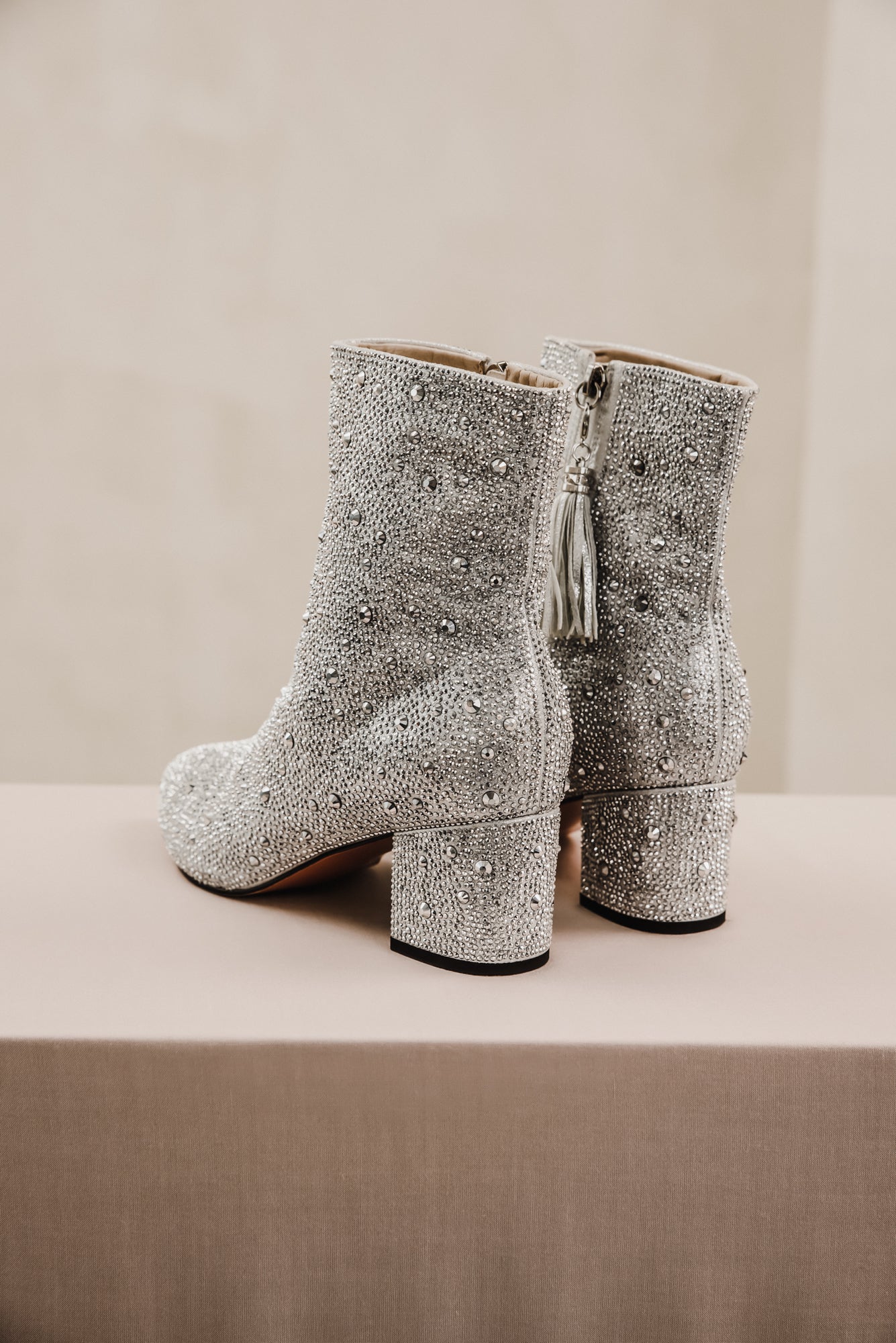Glitter Boots - Silver