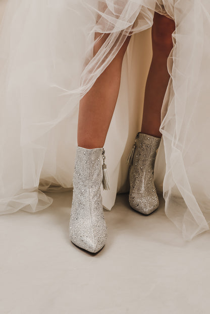 Glitter Boots - Silver