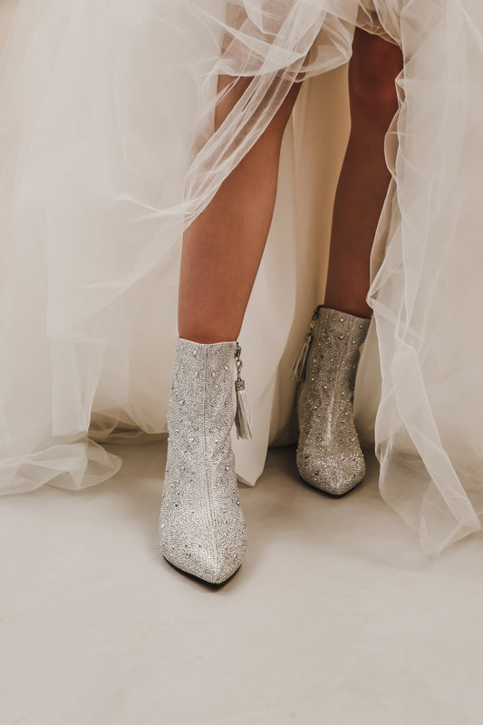 Glitter Boots - Silver