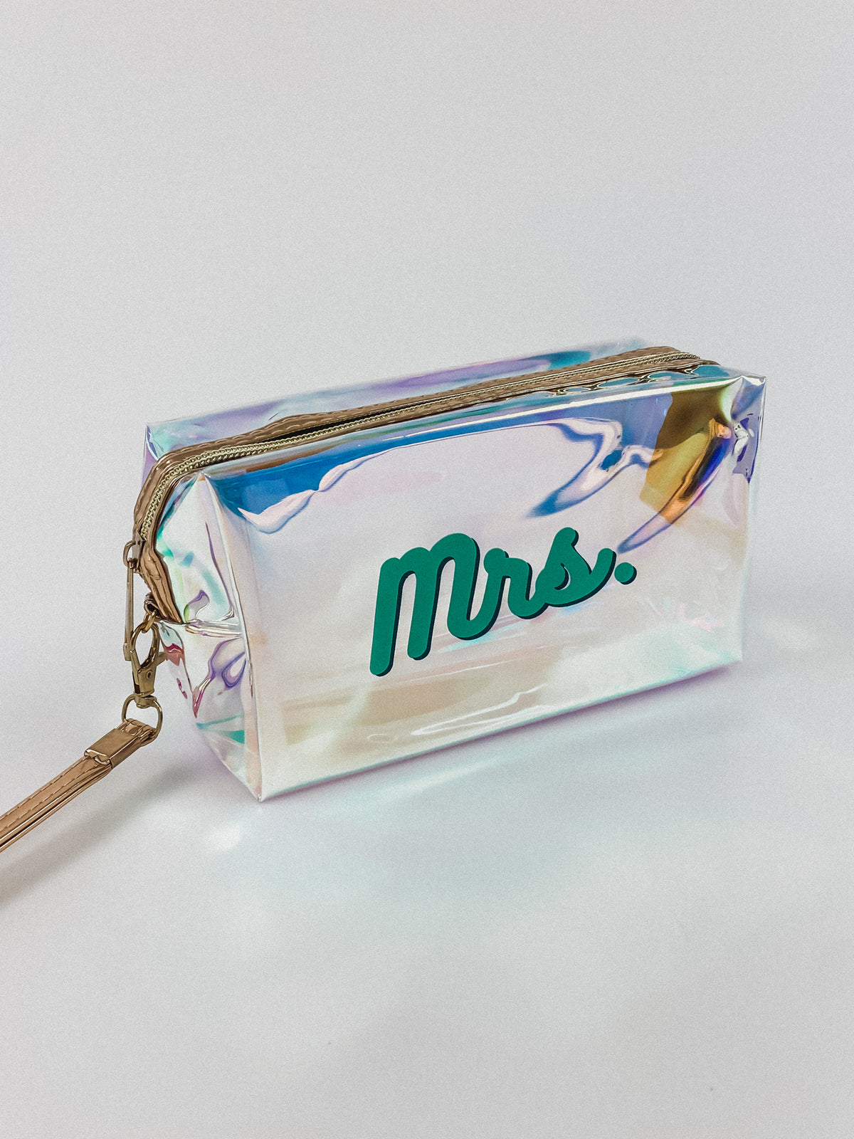 Holographic Mrs. Makeup Bag