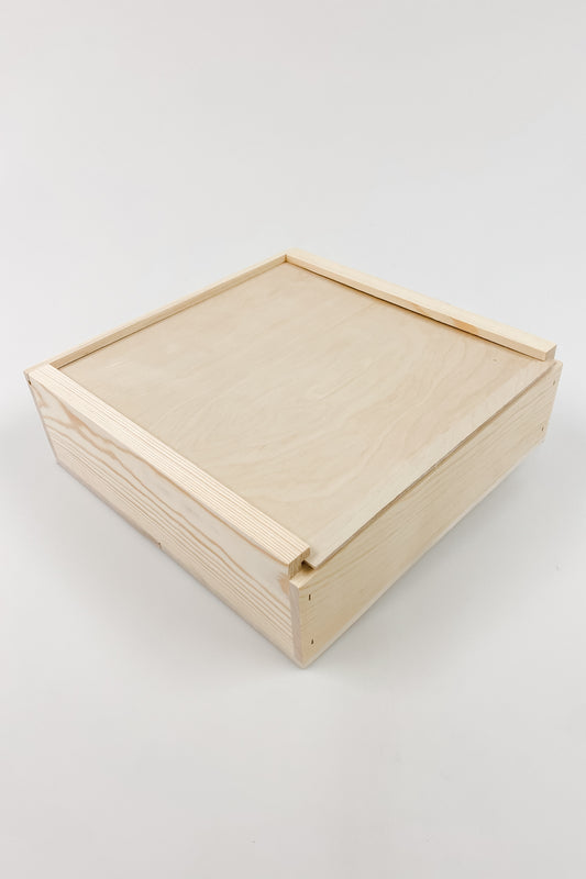 Empty Wooden Gift Box