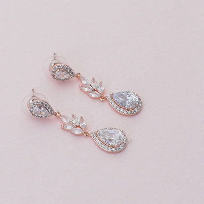 Scarlett CZ Drop Earrings E015