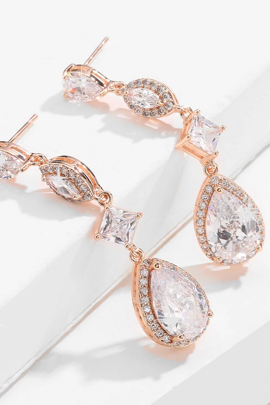 Riley CZ Drop Earrings E030